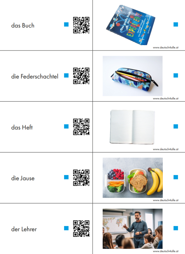 Schule Zuordnen Alphabetisierung Deutsch als Zweitsprache