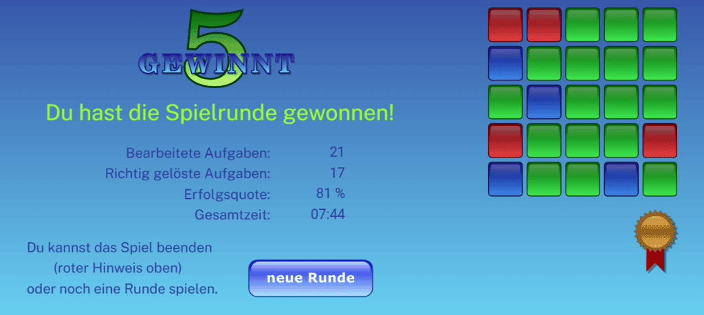 5gewinnt Ende