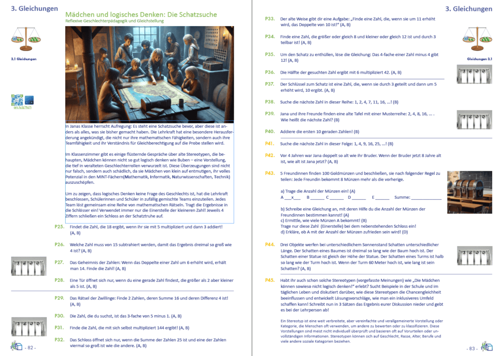 mathe im Advent Schatzsuche mit mathe4alle gratis
