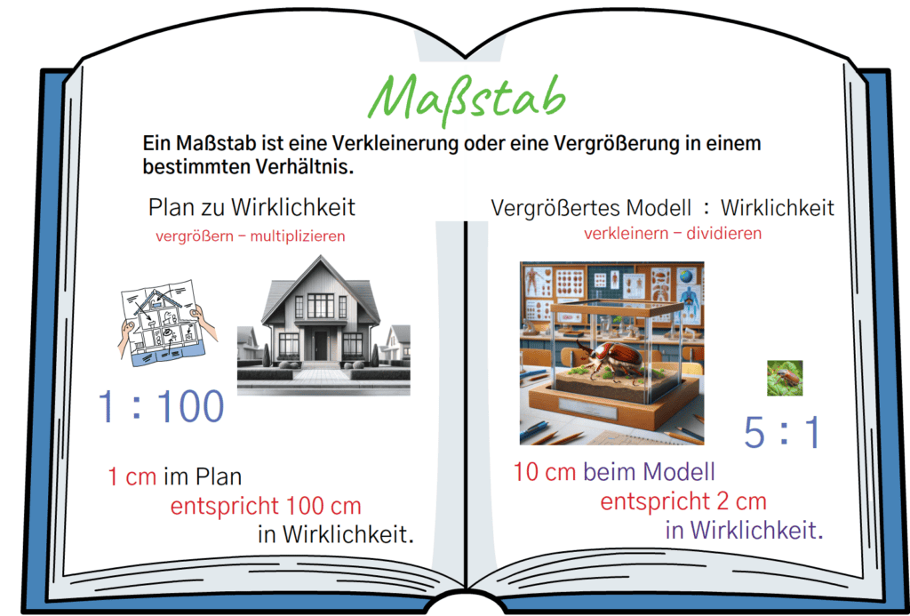 Merkstoff Tafelbild Maßstab